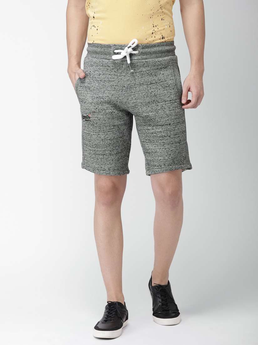 Buy Superdry Men Grey Solid Regular Fit Sports Shorts Shorts for Men 7189190 Myntra