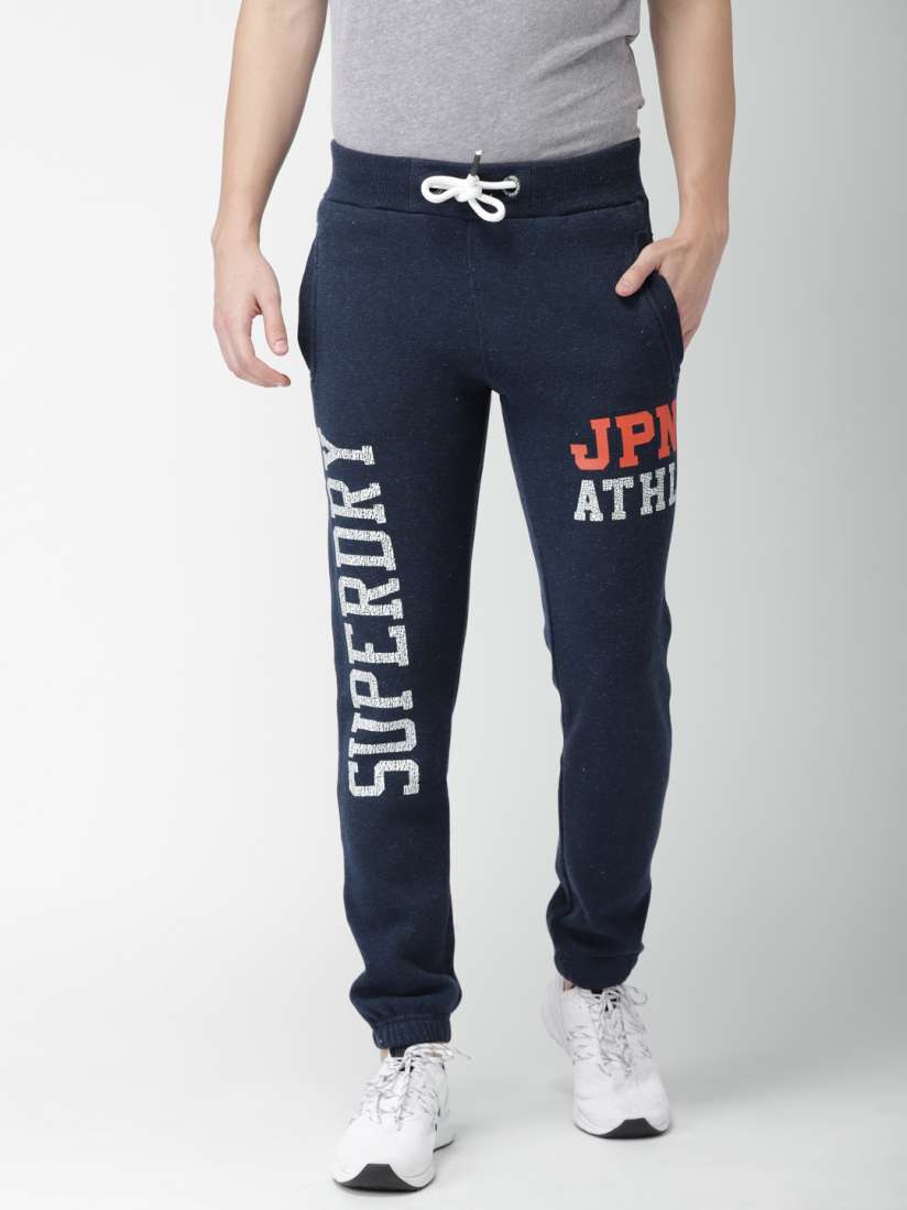 Buy Superdry Men Navy Blue Slim Fit Joggers Track Pants for Men 7189194 Myntra