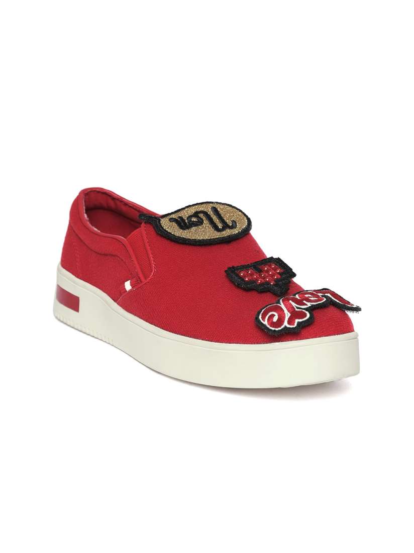 Buy ALDO Women Red Slip On Sneakers Casual Shoes for Women 7189466 Myntra