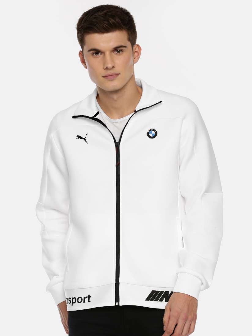 Buy Puma Men White Solid BMW MMS Life Sweat Sporty Jacket Jackets for Men 7191583 Myntra