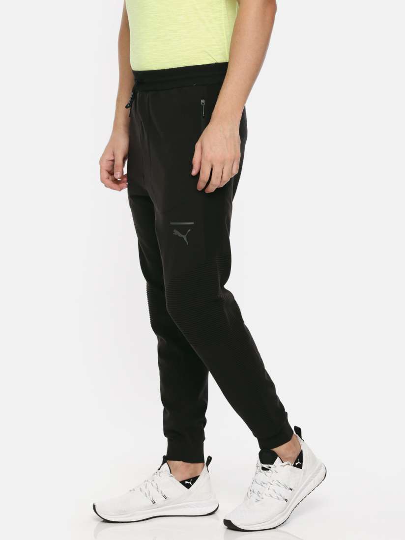 Buy Puma Men Black Pace EvoKNIT Move Solid Joggers Track Pants for Men 7191595 Myntra