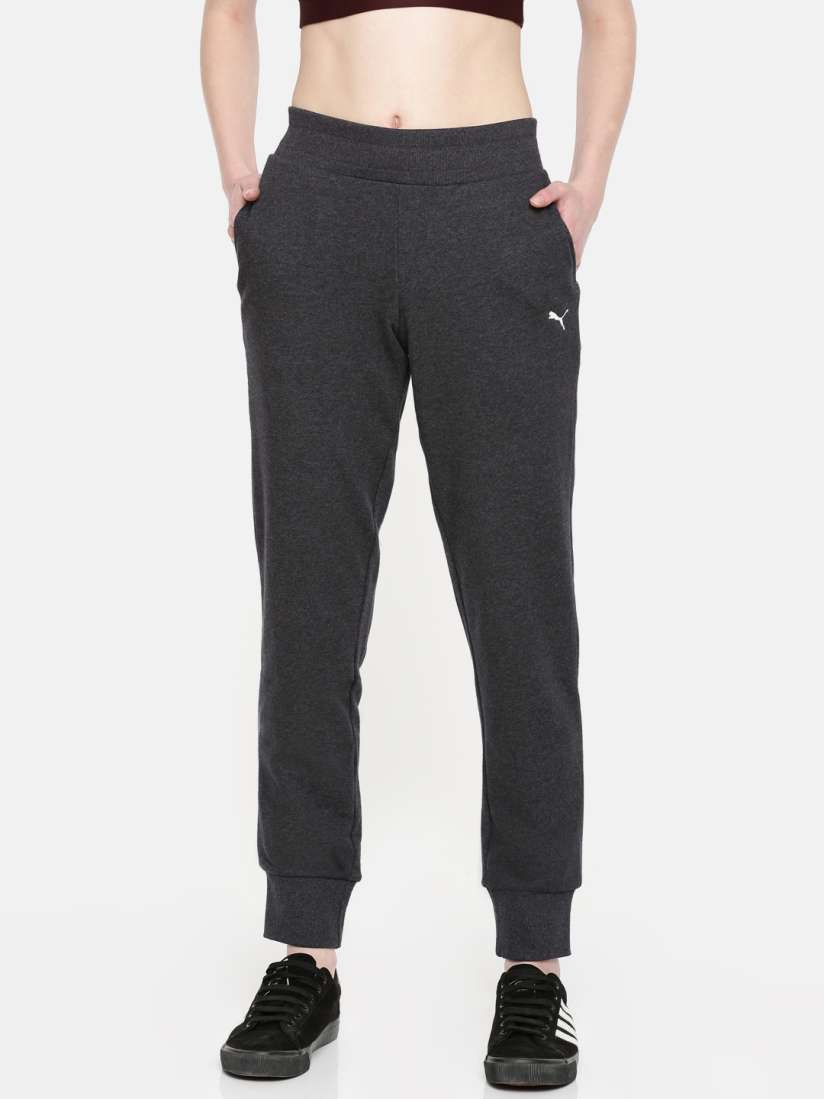 Buy Puma Women Charcoal Grey ESS Sweat Pants Closed TR Joggers Track Pants for Women 7191599 Myntra