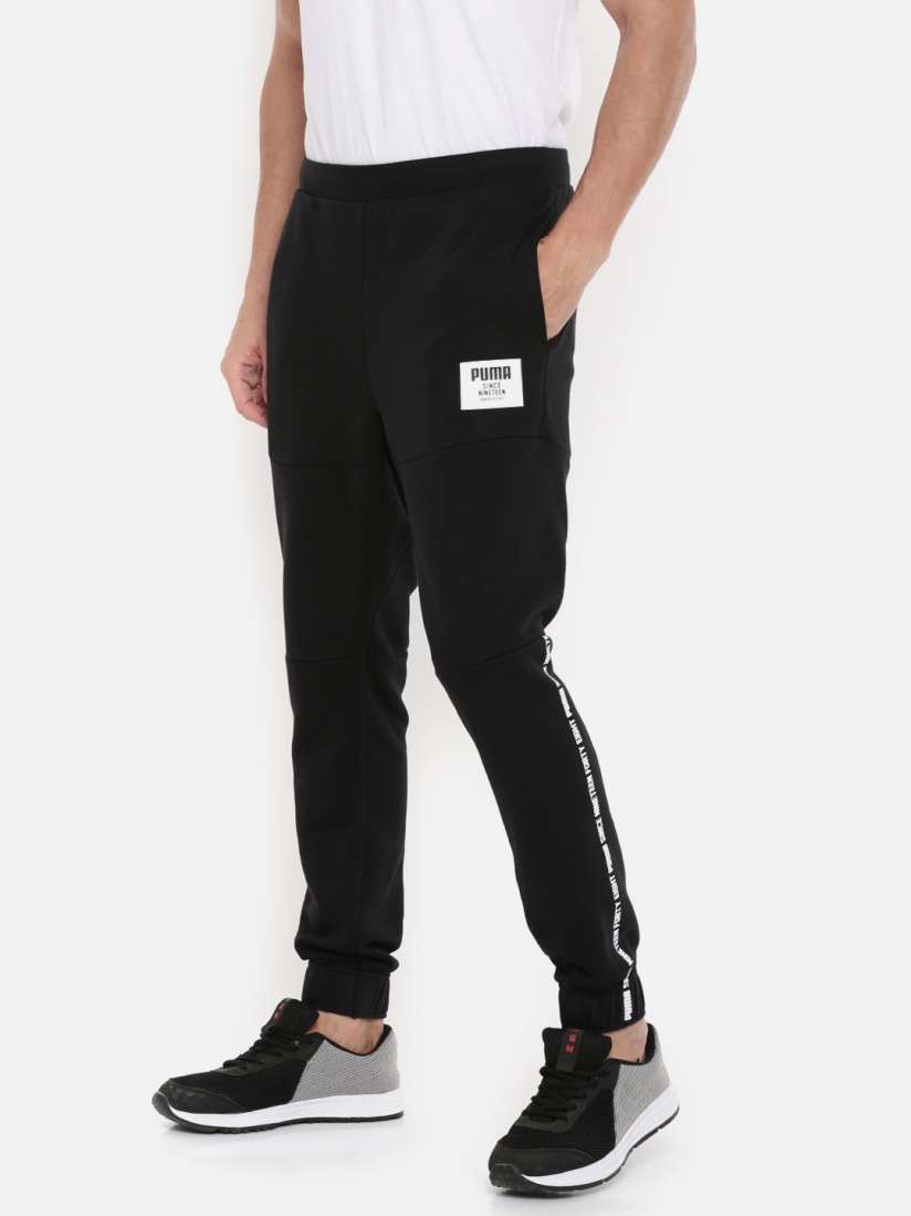 Buy Puma Men Black Printed Rebel Block Joggers Track Pants for Men 7191604 Myntra