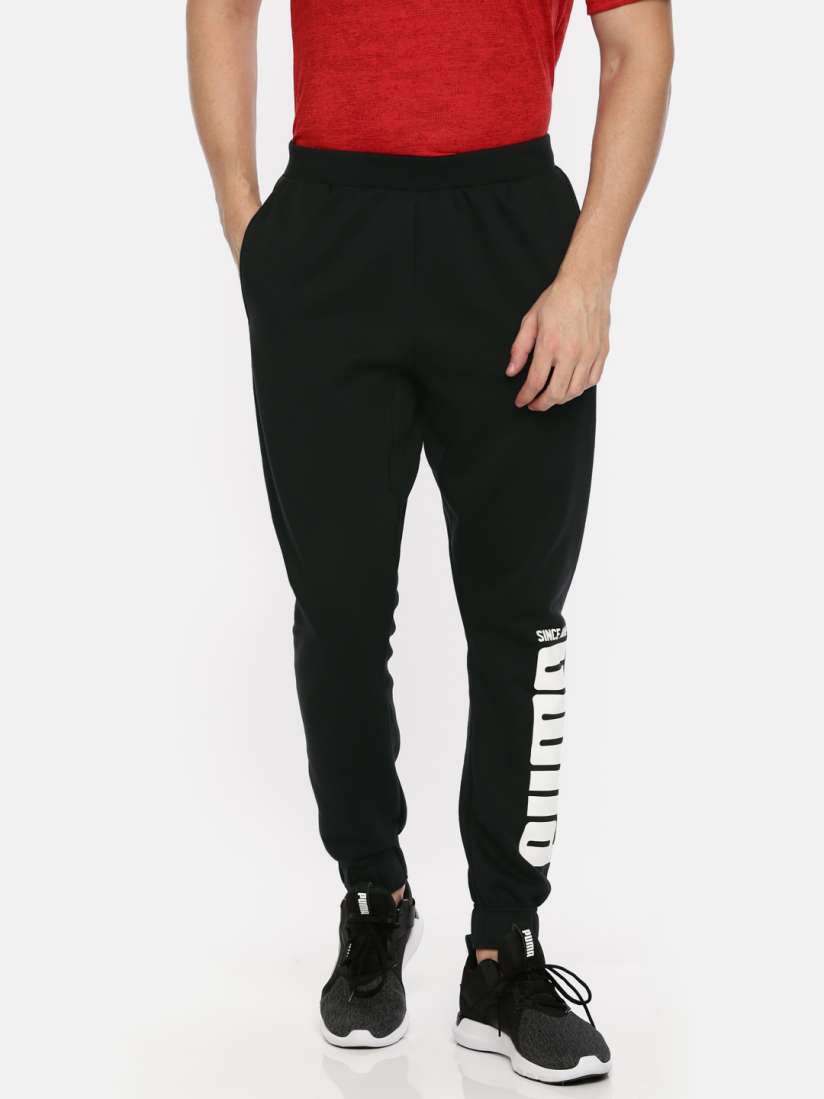 Buy Puma Men Black Rebel Bold Printed Joggers Track Pants for Men 7191613 Myntra