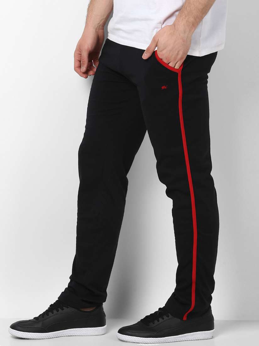 Buy Cloak Decker by Monte Carlo Men Black Solid Straight Fit Track Pants Track Pants for Men 7194009 Myntra