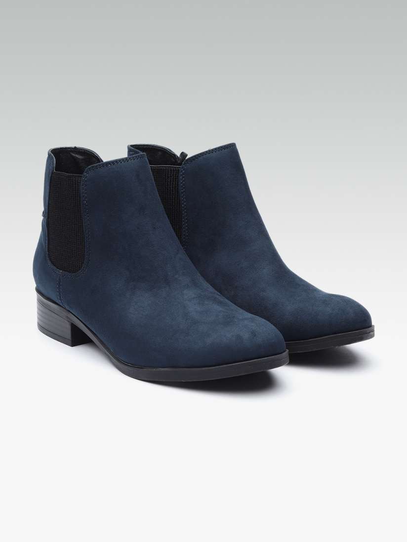 Buy DOROTHY PERKINS Women Navy Blue Solid Heeled Boots Boots for Women 7199220 Myntra