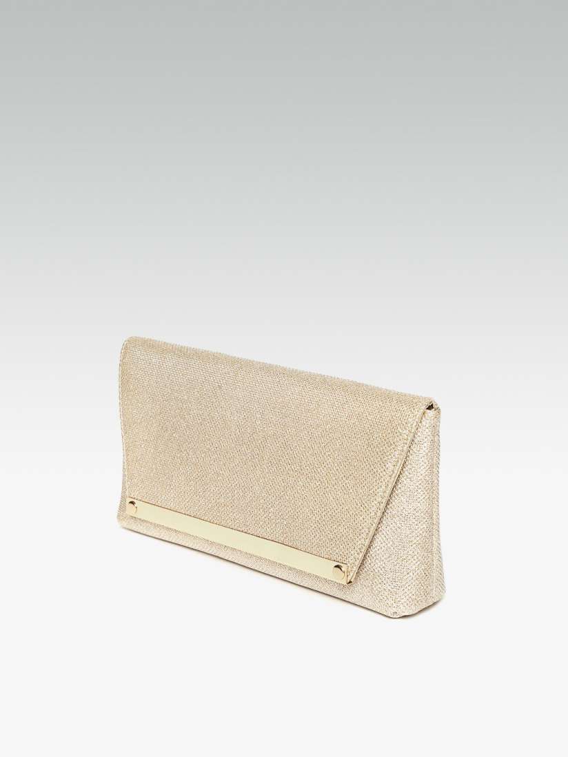 Dorothy perkins gold clutch on sale