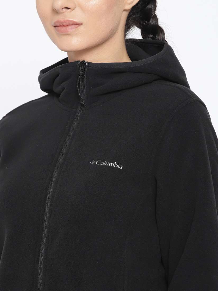 Buy Columbia Black Fuller Ridge Hooded Fleece Outdoor Sporty Jacket Jackets for Women 7203881 Myntra