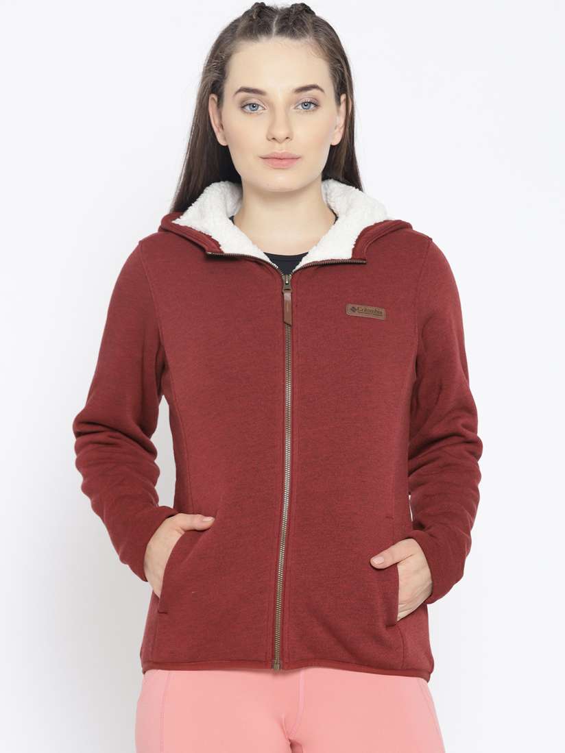 Buy Columbia Women Maroon Winter Wander Lined Fleece Outdoor Jacket Jackets for Women 7203885 Myntra