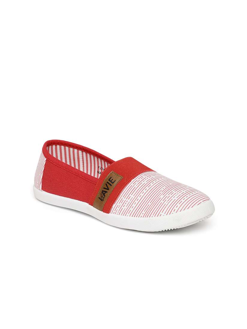 Buy Lavie Women Red White Slip On Sneakers Casual Shoes for Women 7207079 Myntra