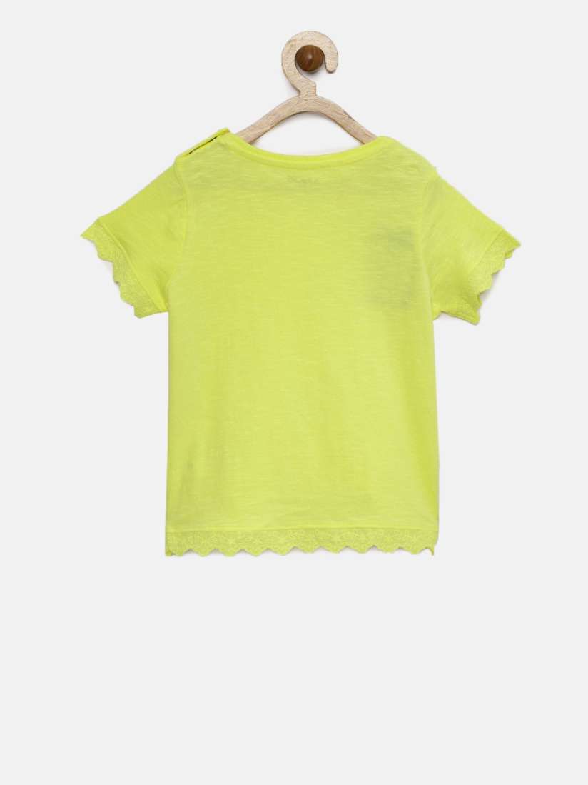 Buy Juniors by Lifestyle Girls Yellow Solid Pure Cotton Top Tops for Girls 7213473 Myntra