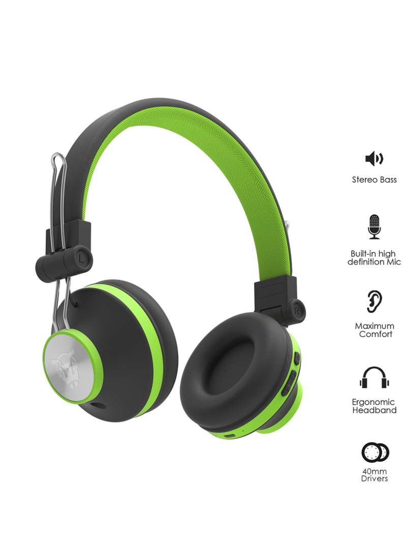 Buy Ant Audio Unisex Green Black Treble H82 On Ear Bluetooth Headphones Headphones for Unisex 7218830 Myntra
