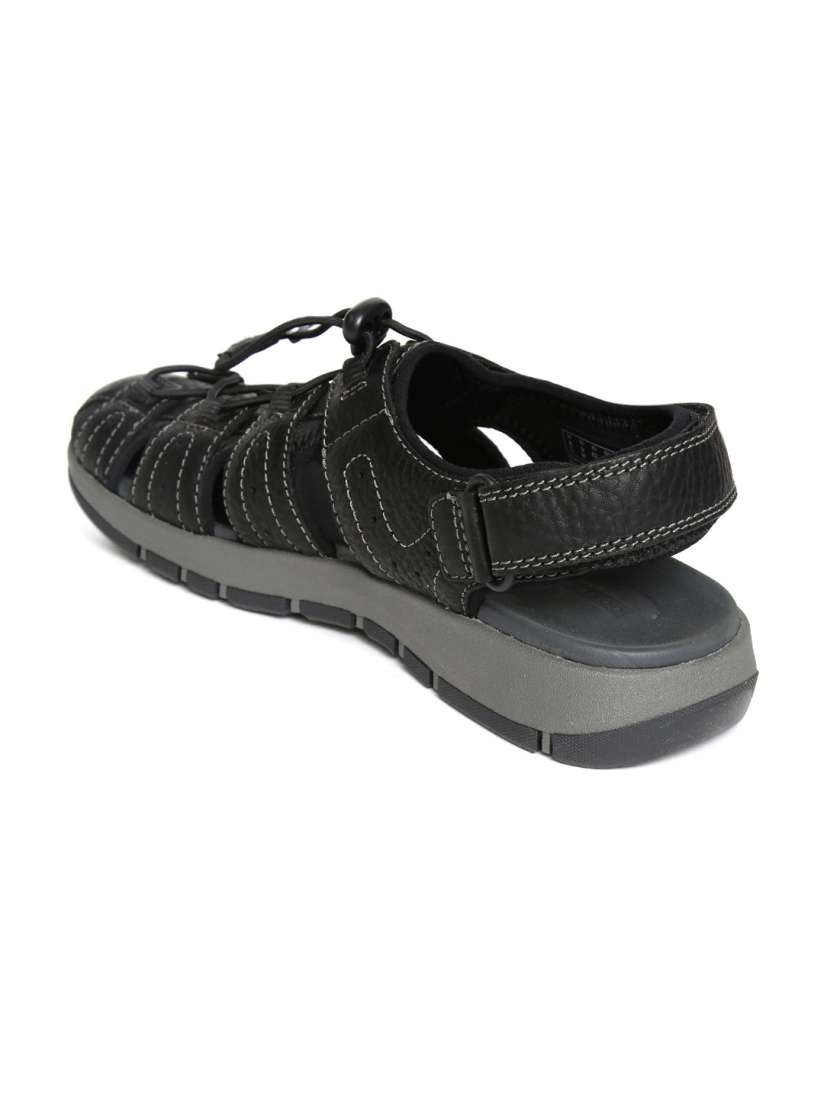 Buy Clarks Men Black Leather Fisherman Sandals Sandals for Men 7222257 Myntra