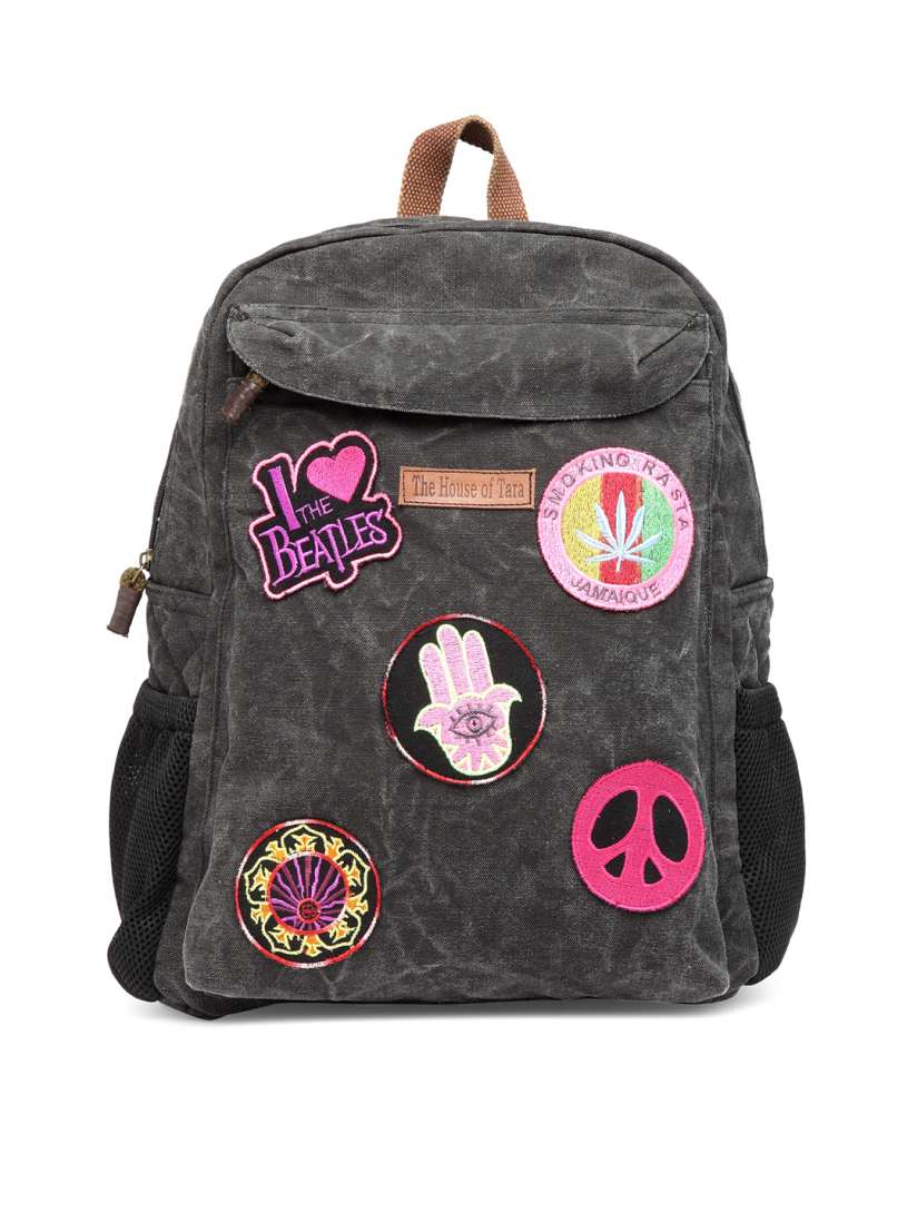 Buy The House of Tara Unisex Charcoal Solid Backpack Backpacks for Unisex 7229401 Myntra