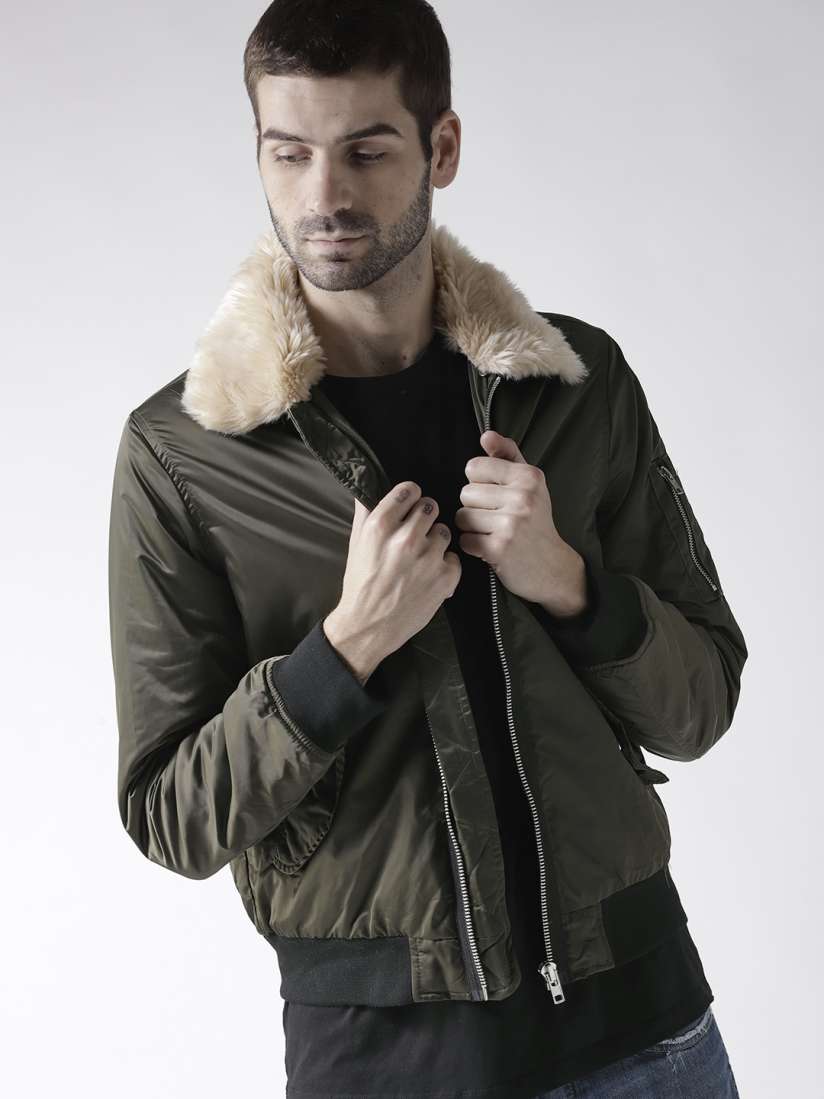 Buy FOREVER 21 Men Olive Green Solid Tailored Jacket Jackets for Men 7231036 Myntra