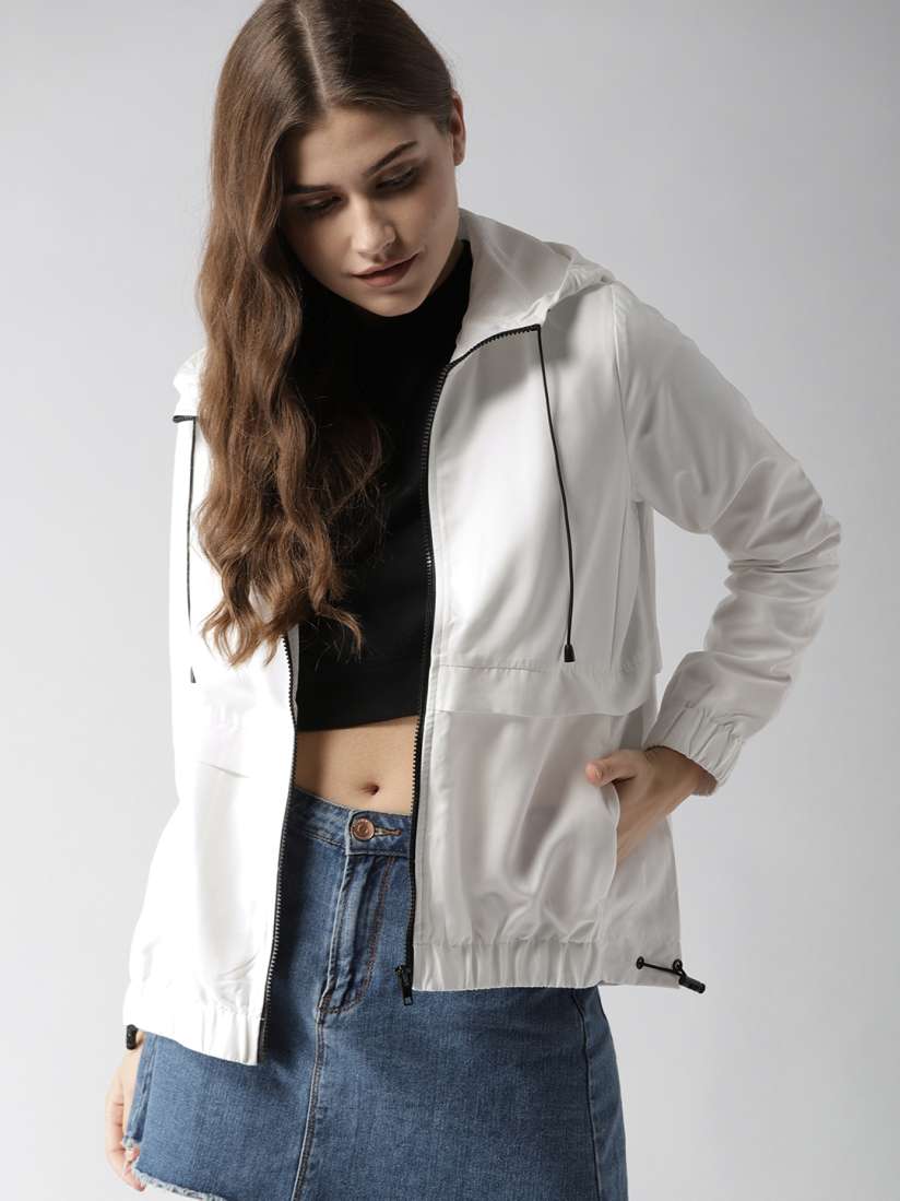 Buy FOREVER 21 Women White Solid Tailored Jacket Jackets for Women 7238582 Myntra