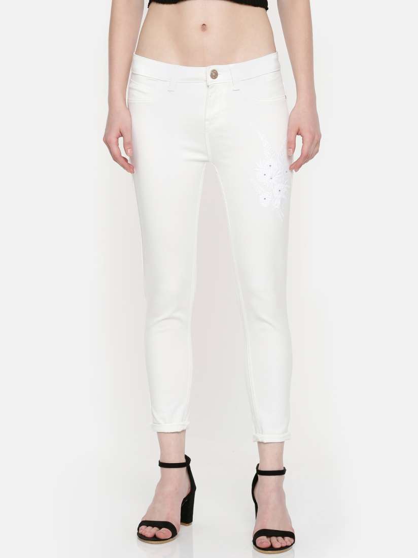 Myntra white jeans hotsell