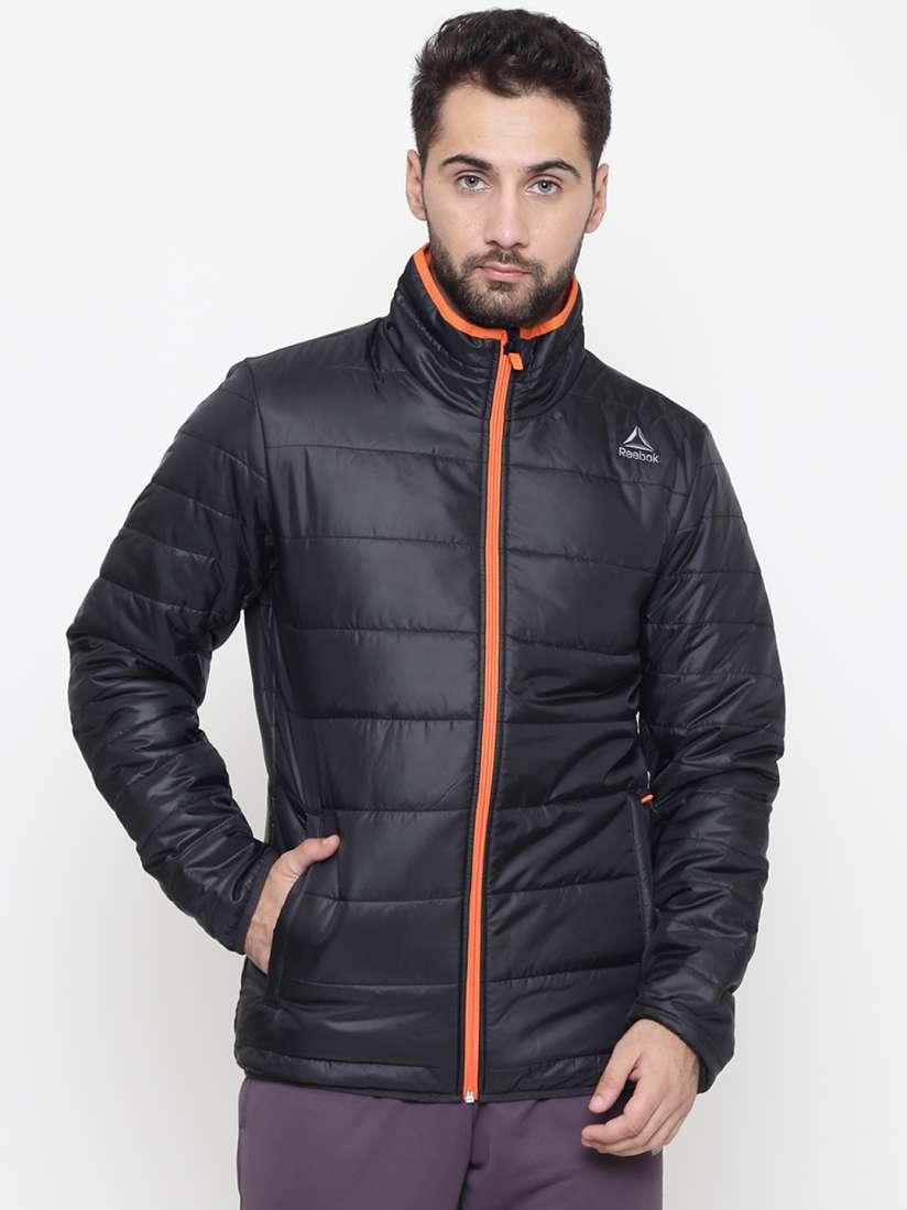 Buy Reebok Men Black Solid MS Core Outdoor Puffer Jacket Jackets for Men 7243945 Myntra