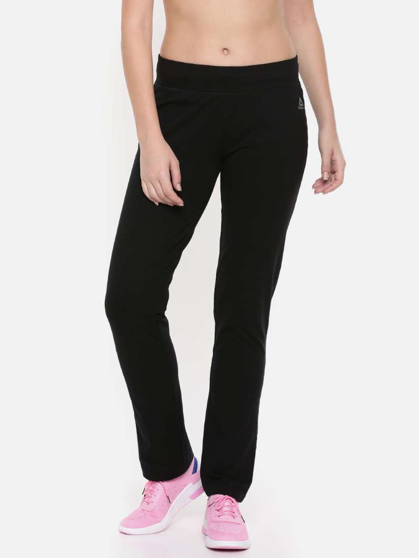Buy Reebok Women Black Solid CORE W KNIT Athletic Slim Fit Track Pants Track Pants for Women 7244409 Myntra