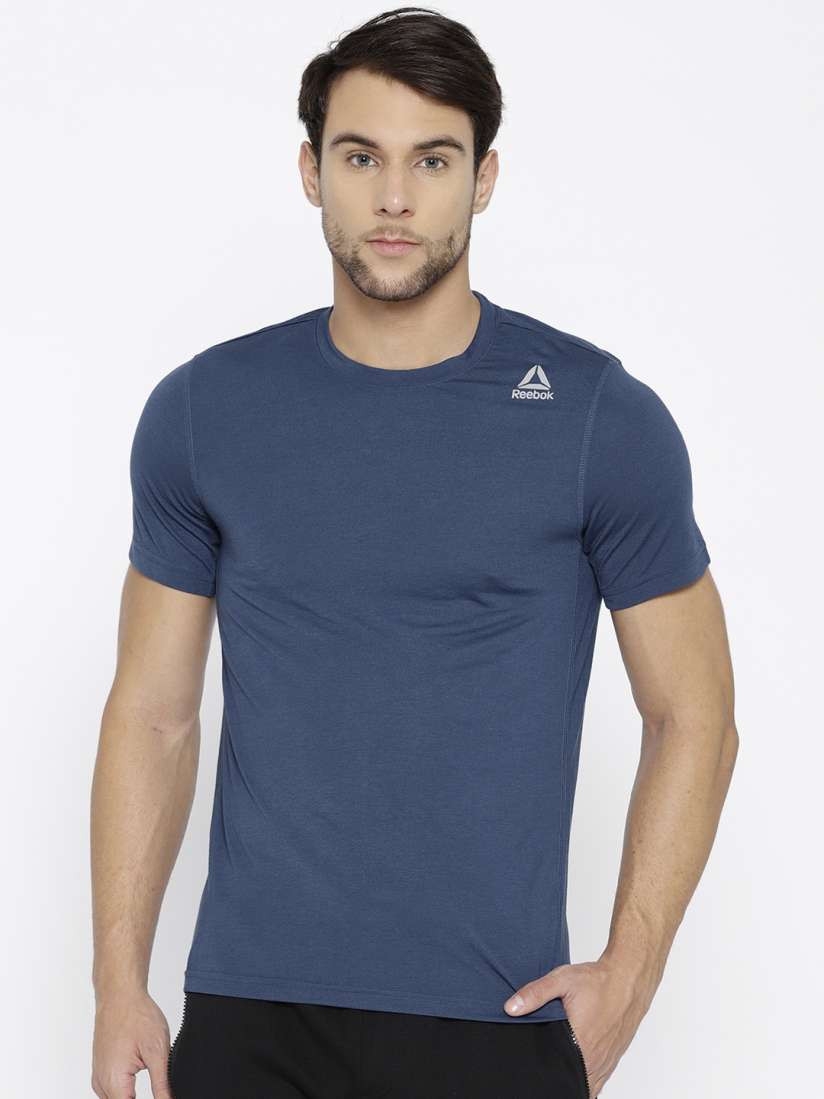 Buy Reebok Men Teal Blue Solid Workout Supremium 2.0 T SL Training T shirt Tshirts for Men 7244636 Myntra