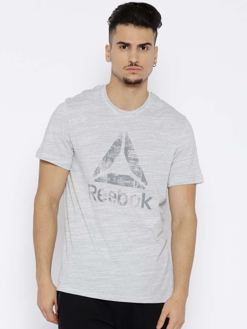 Buy Reebok Men Grey Melange EL Marble Group Training T shirt Tshirts for Men 7244706 Myntra