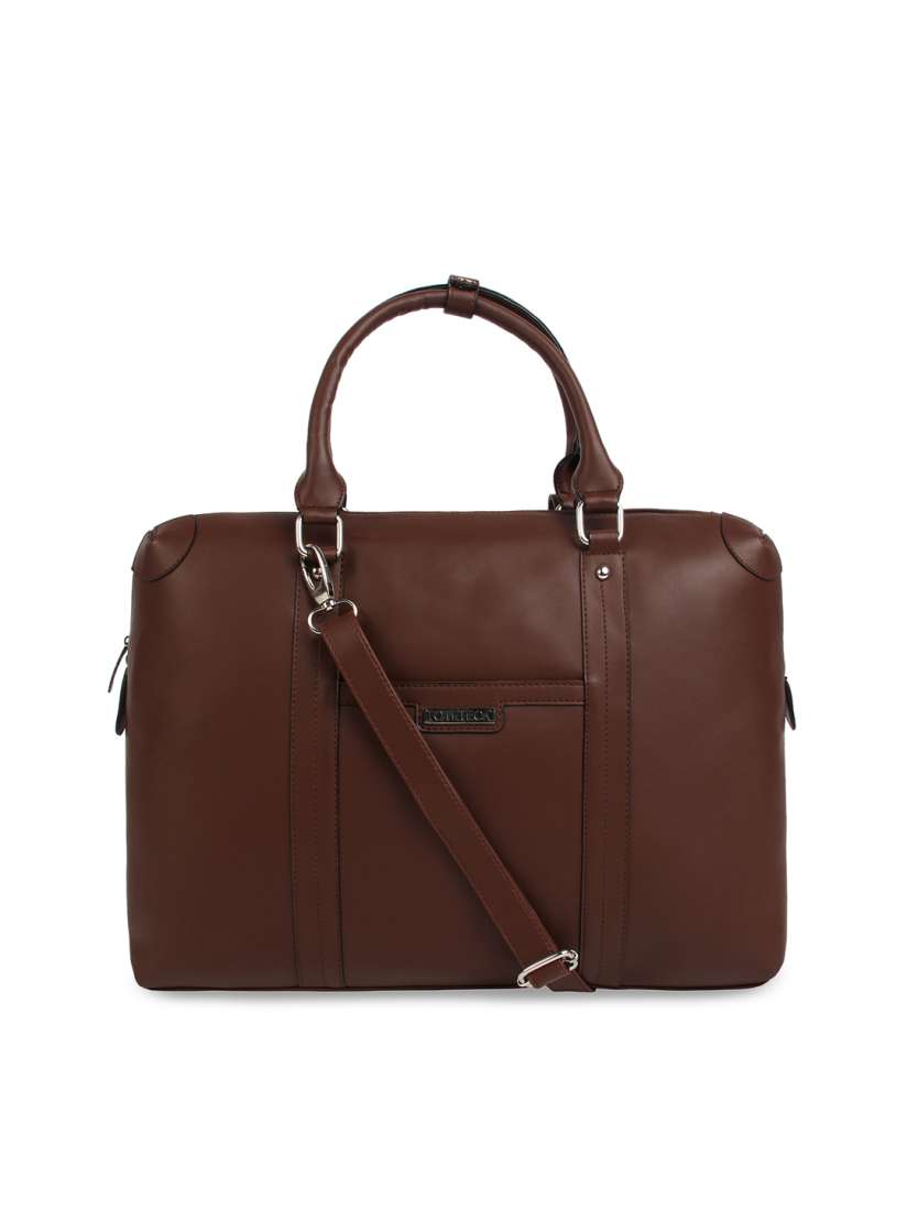 Buy Toteteca Unisex Brown Solid Laptop Bag Laptop Bag for Unisex 7246031 Myntra