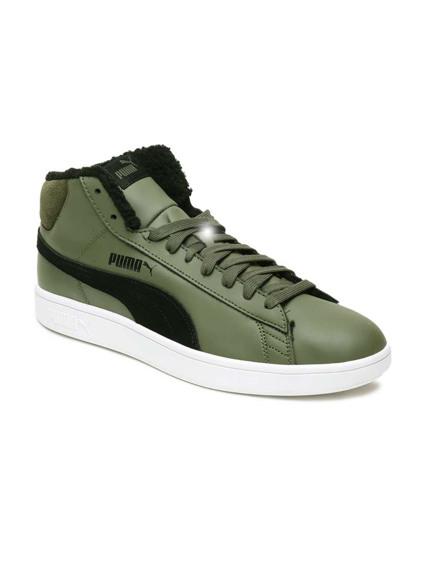 Buy Puma Men Green Smash V2 Mid WTR L Sneakers Casual Shoes for Men 7252469 Myntra