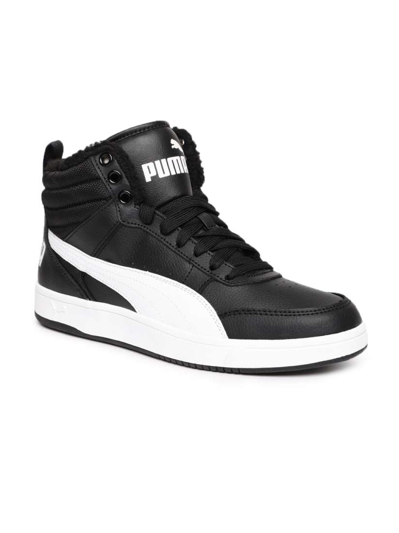 Buy Puma Men Black Rebound Street v2 FUR Mid Top Sneakers Casual Shoes for Men 7252511 Myntra