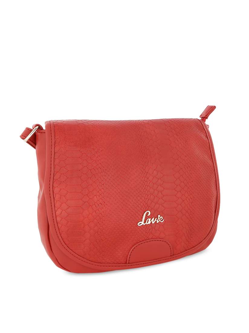 Buy Lavie Red Solid Sling Bag Handbags for Women 7254030 Myntra
