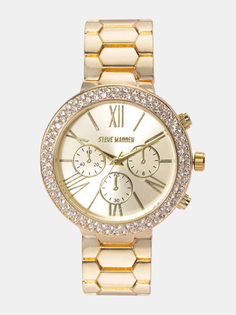 Buy Steve Madden Women Gold Toned Analogue Watch SMW180G Watches for Women 7256058 Myntra