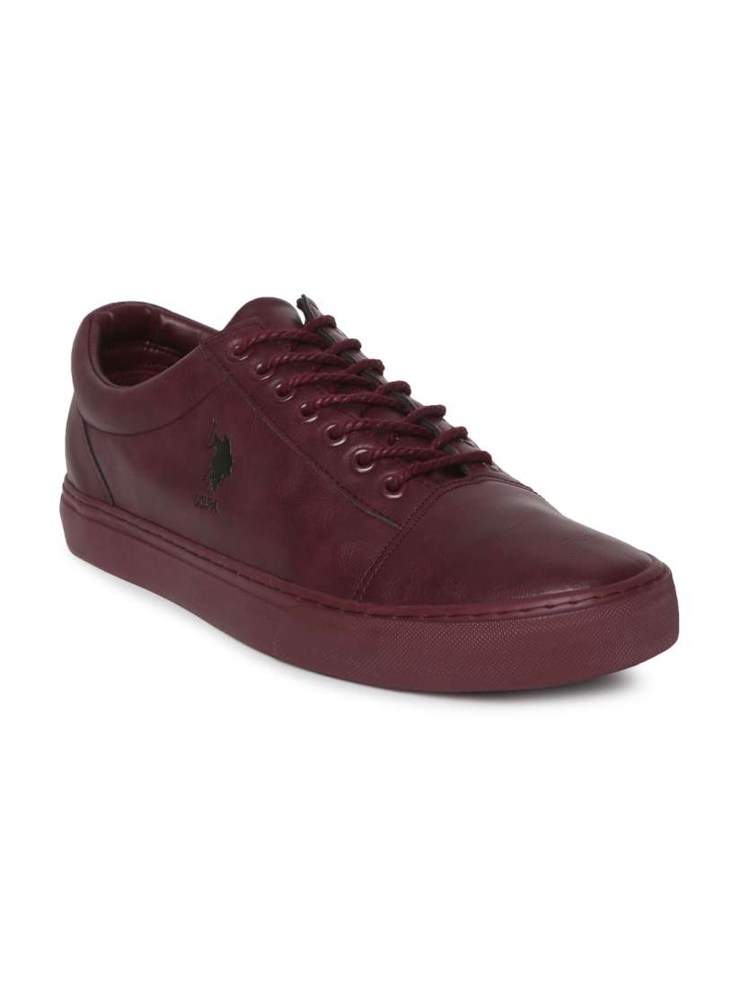 Buy U.S. Polo Assn. Men Maroon Sneakers Casual Shoes for Men 7262822 Myntra