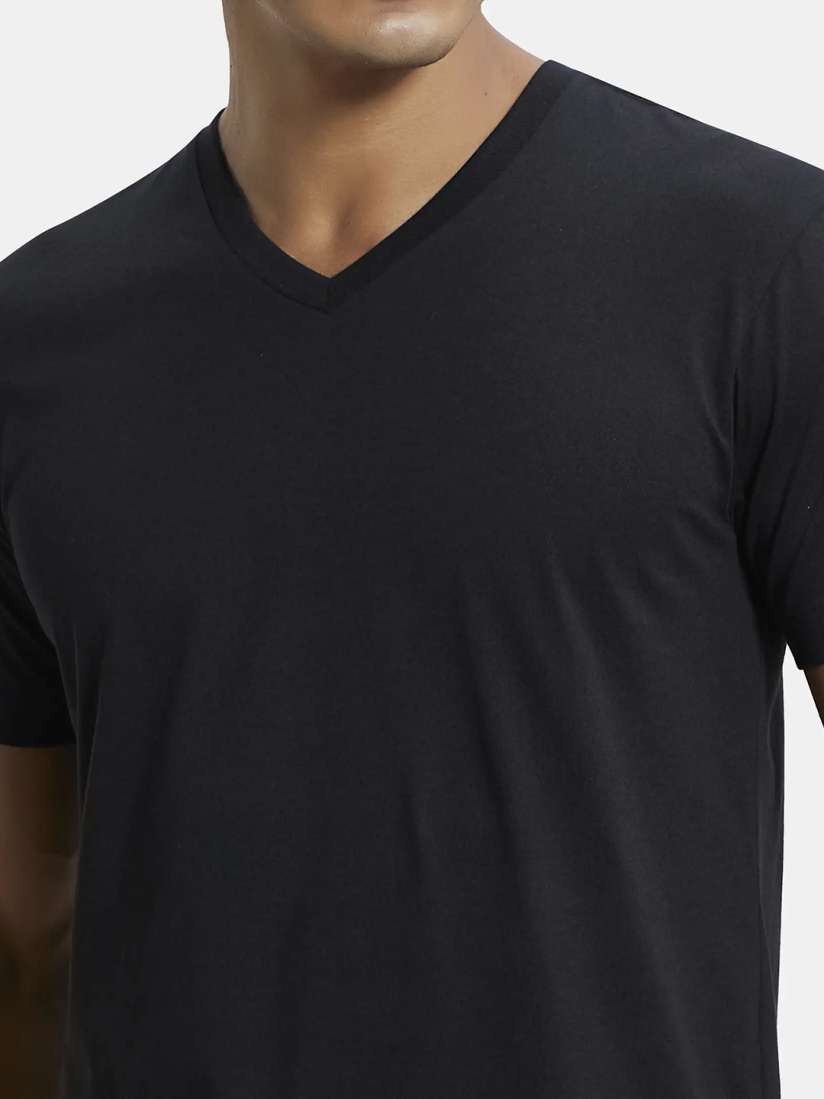 Buy Jockey Combed Cotton Rich V Neck Half Sleeve Tshirt 2726 Lounge Tshirts for Men 7276838 Myntra