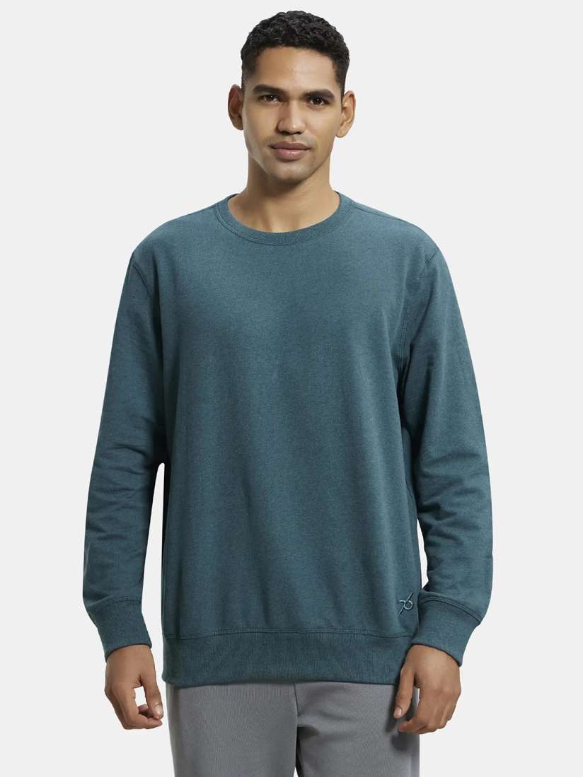 Buy Jockey Combed Cotton French Terry Sweatshirt with Ribbed Cuffs 2716 Sweatshirts for Men 7276851 Myntra
