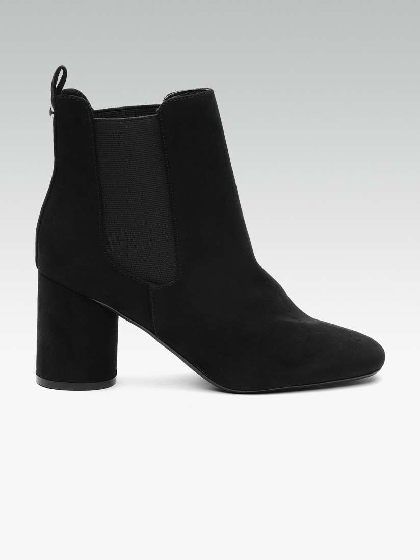 Buy DOROTHY PERKINS Women Black Solid Heeled Boots Boots for Women 7281625 Myntra