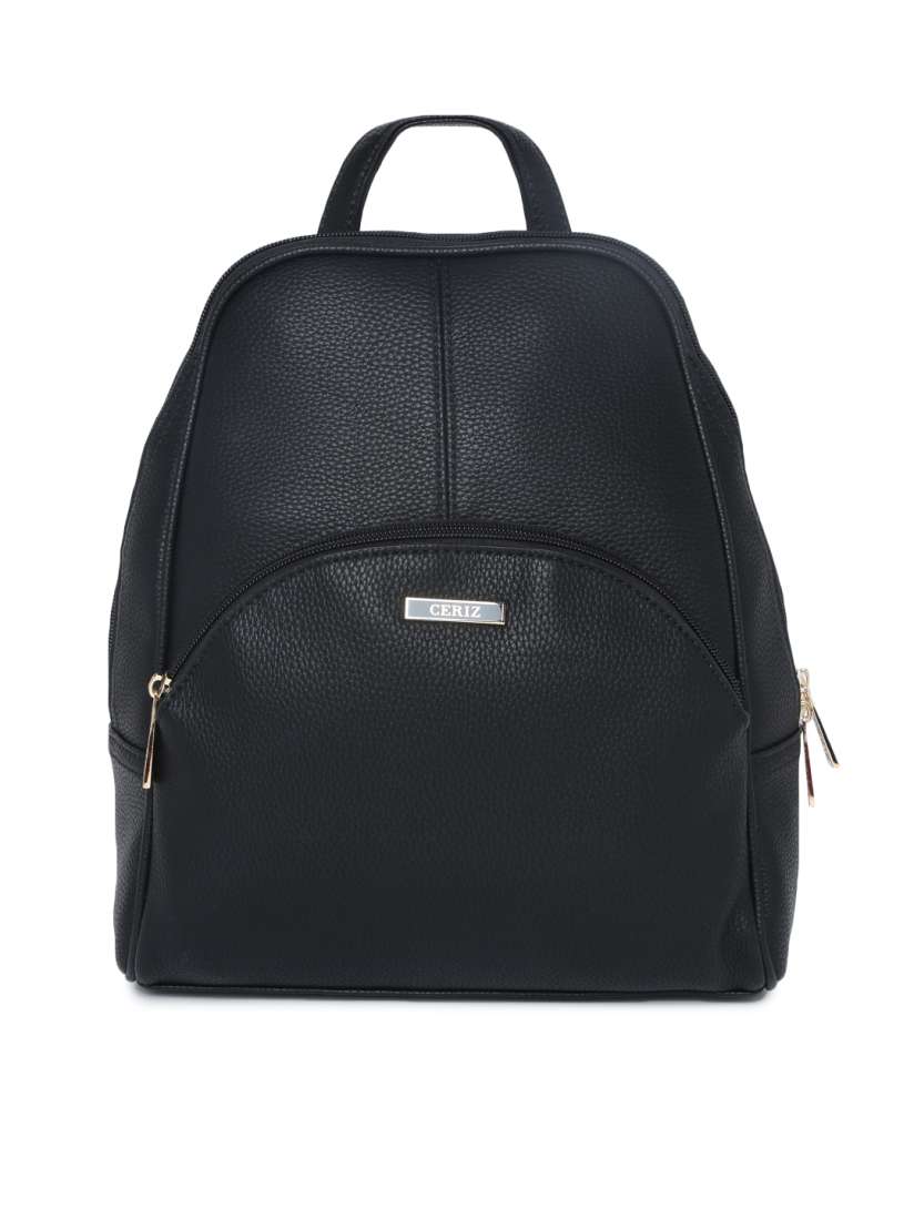 Buy CERIZ Women Black Solid Backpack Backpacks for Women 7281872 Myntra