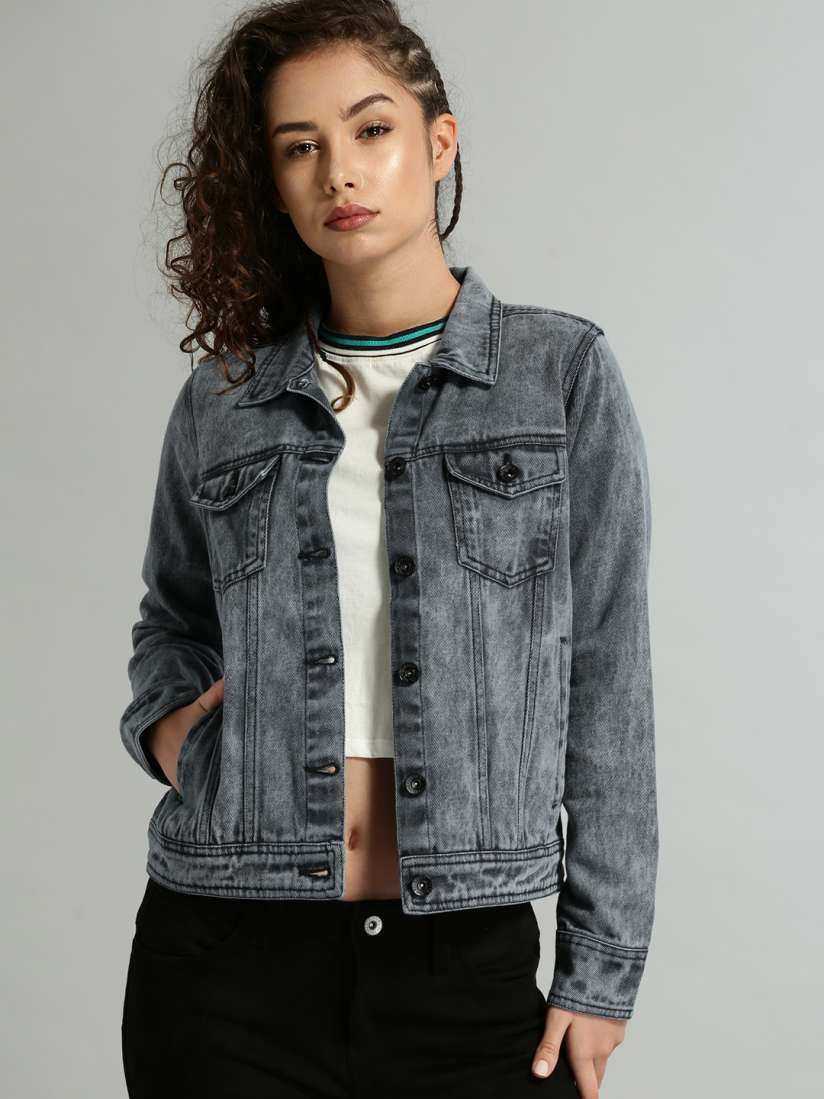 Grey trucker jacket on sale