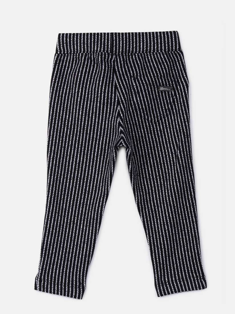 Buy VITAMINS Kids Girls Black White Striped Jeggings Jeggings for Girls 7287216 Myntra