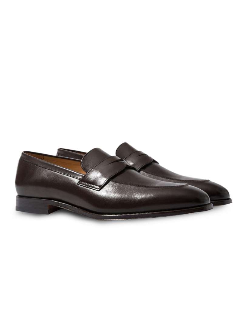 Buy Rapawalk Brown Handcrafted Standard Width Leather Slipons Formal Shoes for Men 7287459 Myntra