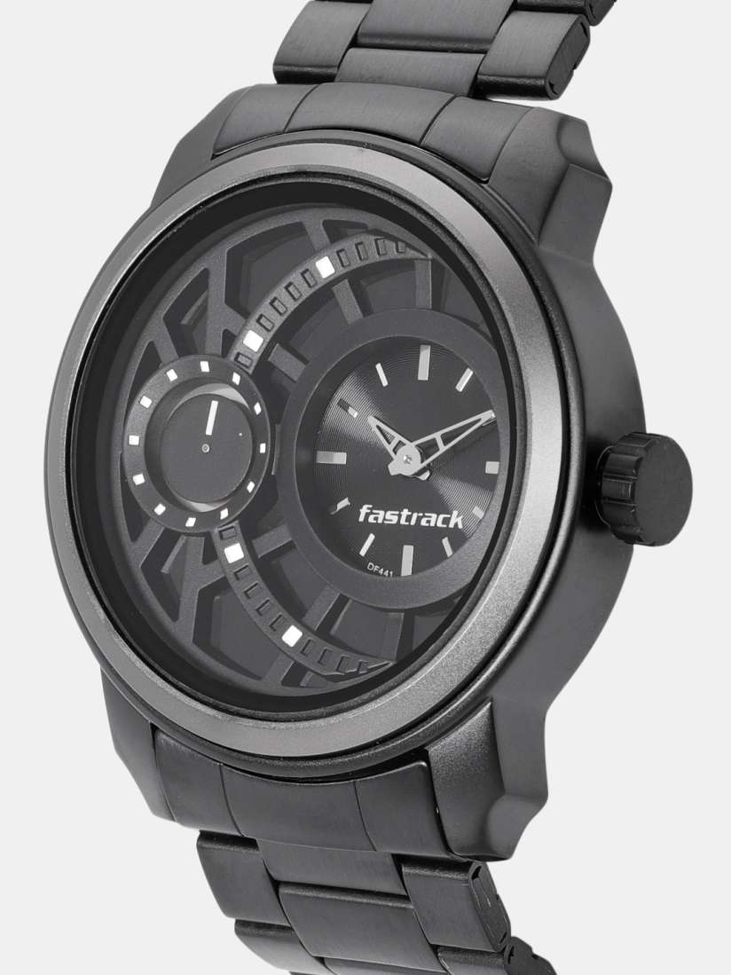 Buy Fastrack Men Black Analogue Watch NK3147KM01 OR F Watches for Men 7291745 Myntra