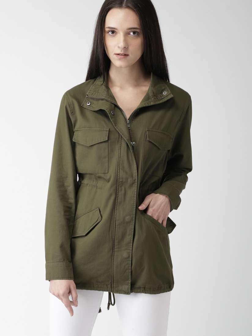 Forever 21 green jacket cheap