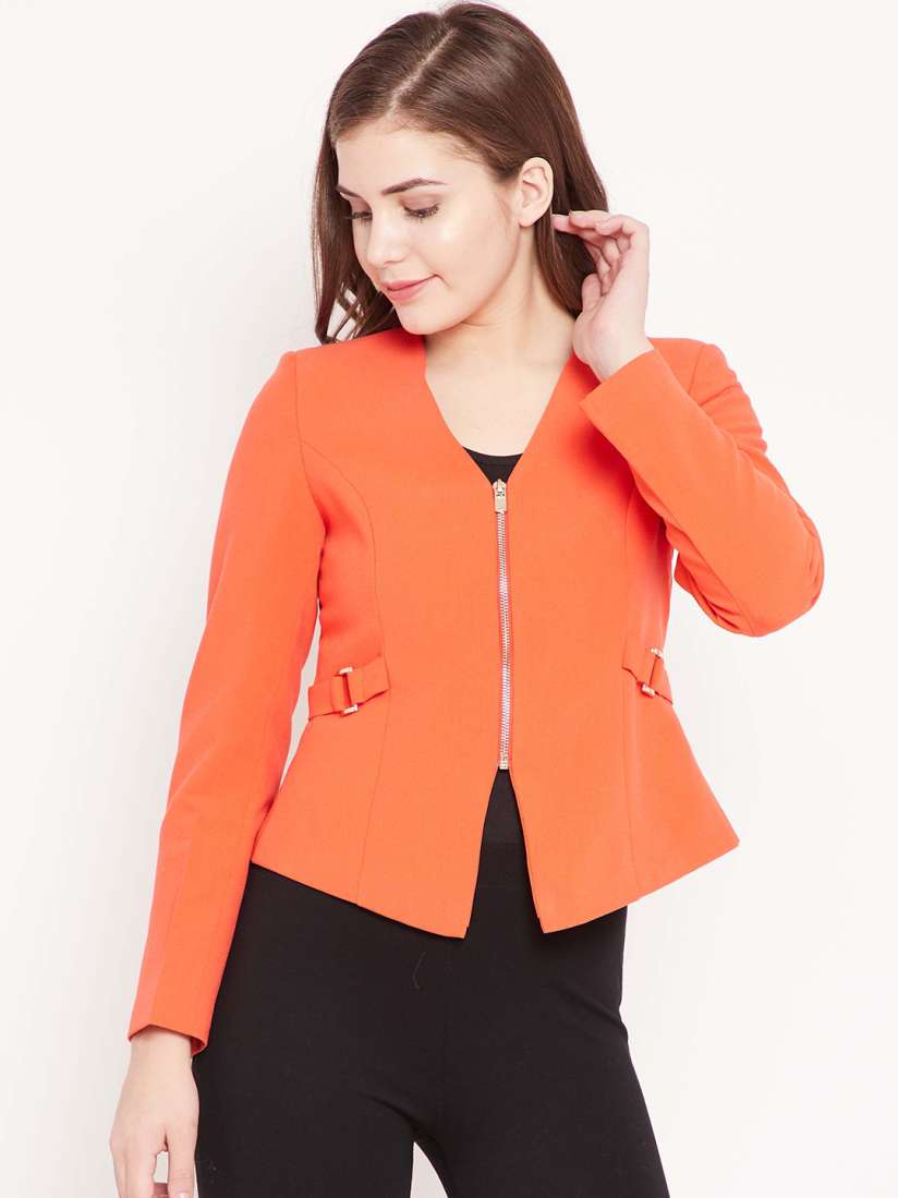 Mango orange blazer sales
