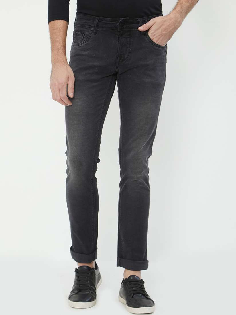 Buy Integriti Men Black Slim Fit Mid Rise Clean Look Jeans Jeans for Men 7295913 Myntra