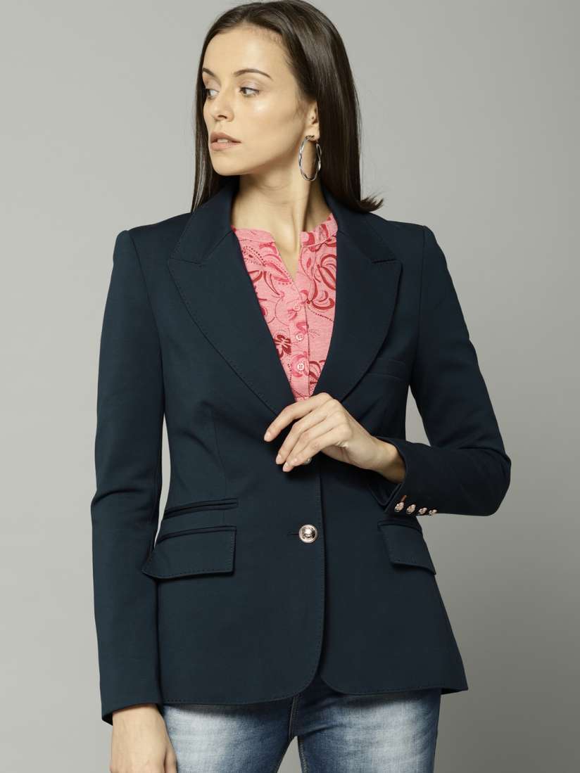 Marks and spencer ladies navy blazer hot sale