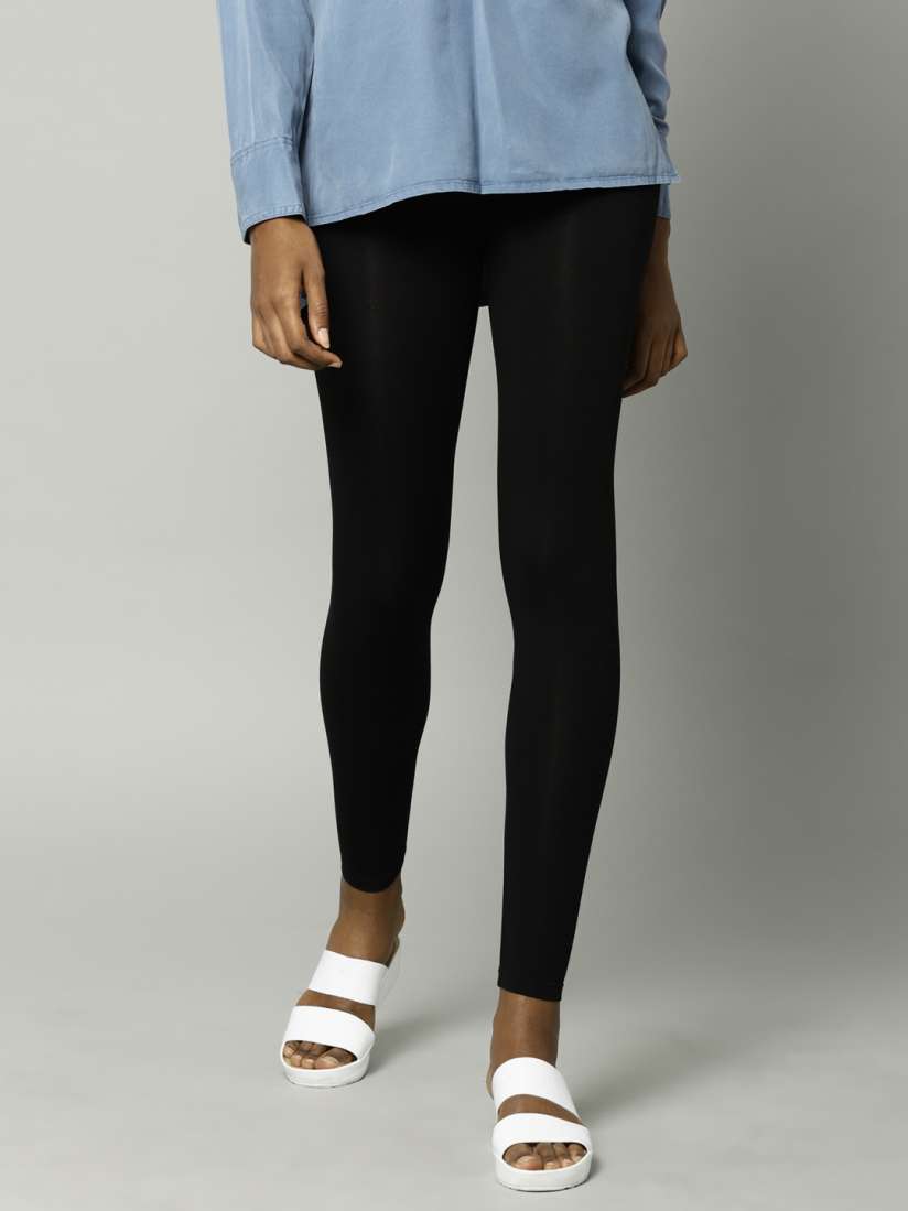 Buy Marks Spencer Black High Rise Leggings Leggings for Women 7324320 Myntra