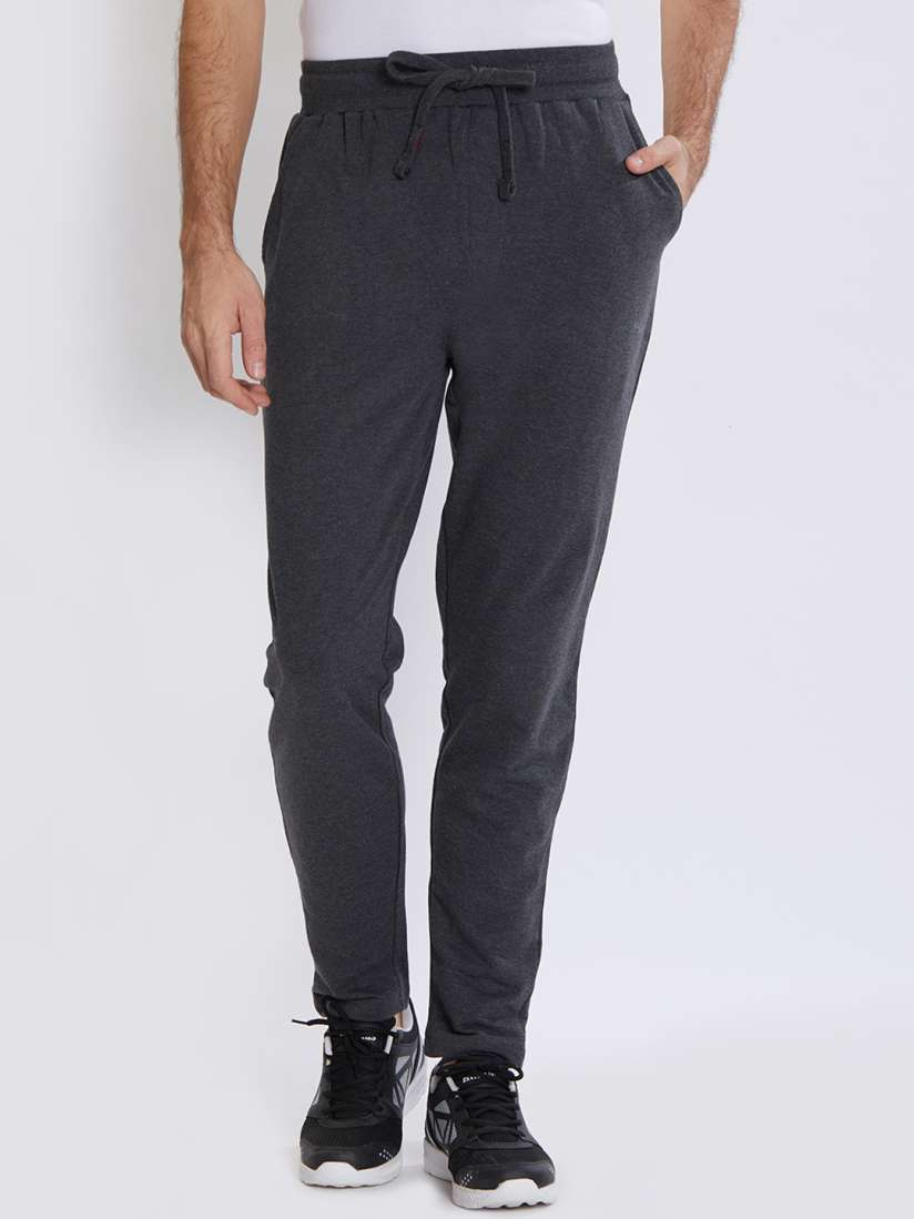 Buy Killer Men Charcoal Solid Slim Fit Track Pants Track Pants for Men 7324846 Myntra