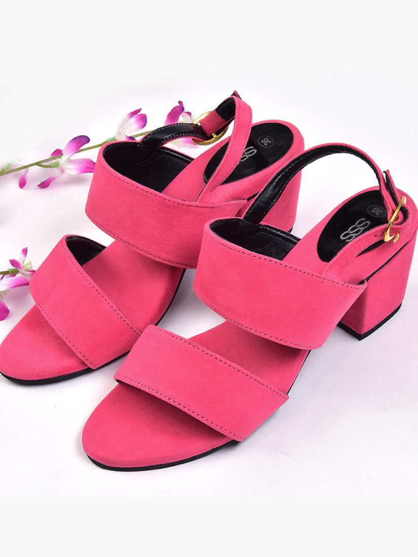 Buy Street Style Store Women Pink Solid Heels Heels for Women 7326310 Myntra