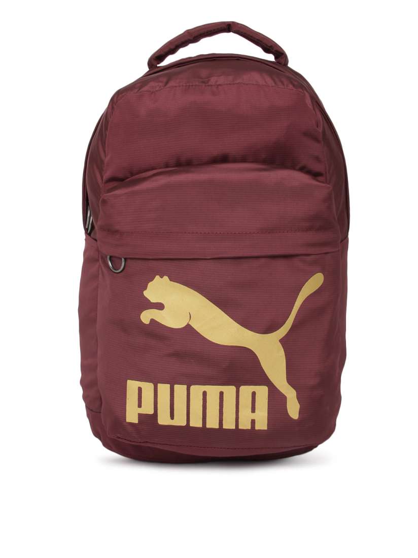 Buy Puma Unisex Burgundy Originals Brand Logo Laptop Backpack Backpacks for Unisex 7333936 Myntra