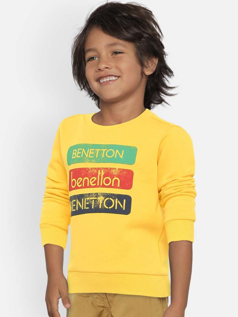 United colors of benetton yellow sweatshirt 2025