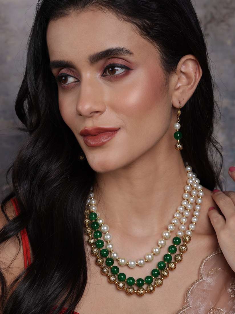 Myntra pearl set store