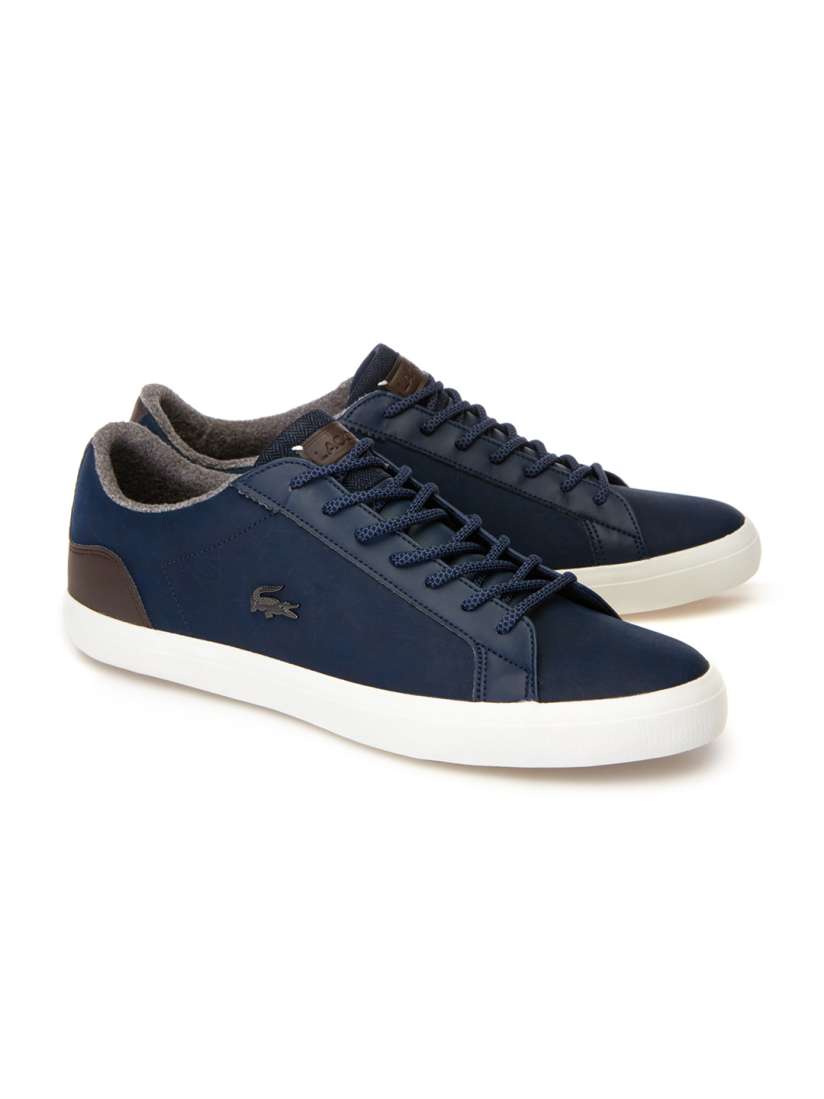 Buy Lacoste Men Blue Leather Sneakers Casual Shoes for Men 7342601 Myntra